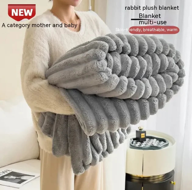 Soft Wind Rabbit Fur Blanket